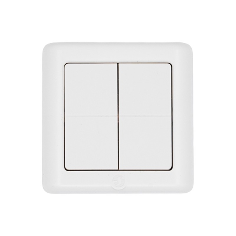 Shelly · Plug & Play · "BLU Wall Switch 4 ZB DK" · Wandtaster · 4-fach · 16 Aktionen · Weiß - 256920 - 1