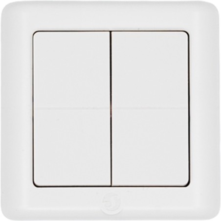 Shelly · Plug & Play · "BLU Wall Switch 4 ZB DK" · Wandtaster · 4-fach · 16 Aktionen · Weiß - 256920 - 1