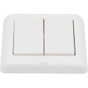 Shelly · Plug & Play · "BLU Wall Switch 4 ZB DK" · Wandtaster · 4-fach · 16 Aktionen · Weiß - 256920 - 2