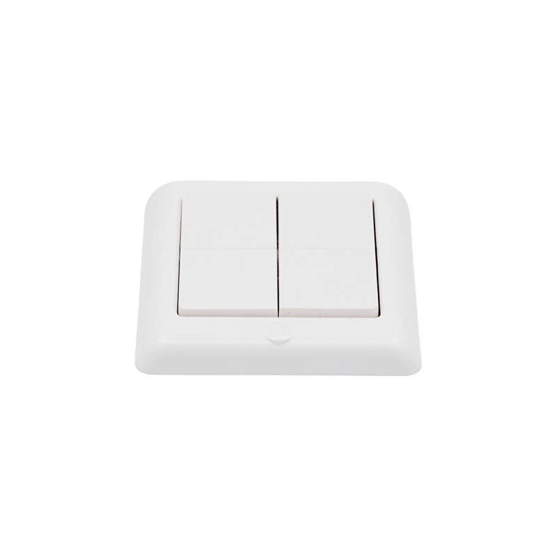 Shelly · Plug & Play · "BLU Wall Switch 4 ZB DK" · Wandtaster · 4-fach · 16 Aktionen · Weiß - 256920 - 2