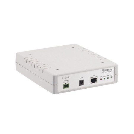 Portech VoIP SIP IP Gateway IS-3840 1 Port IP Gateway with build-in amplifier for 8Ohm and max. 40W Power - 149896 - 1