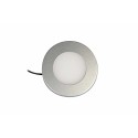 Synergy 21 Downlight Round / 3000K Silber / 12V / 76Ø x 10mm Möbelleuchte mit AMP Stecker - 248387 - 1