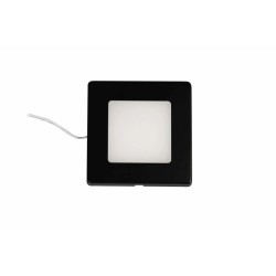 Synergy 21 Downlight Square / 4000K Schwarz / 12V / 76 x 76 x 10mm Möbelleuchte mit AMP Stecker - 248395 - 1
