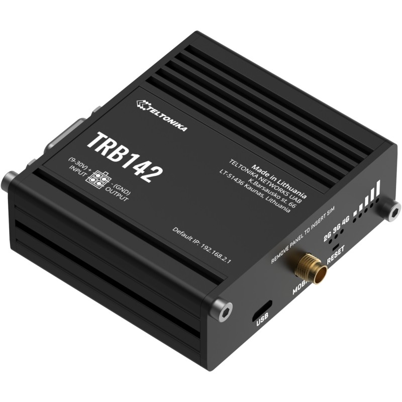 Teltonika - Gateway - TRB142 - LTE CAT4 RS232 - 163645 - 6