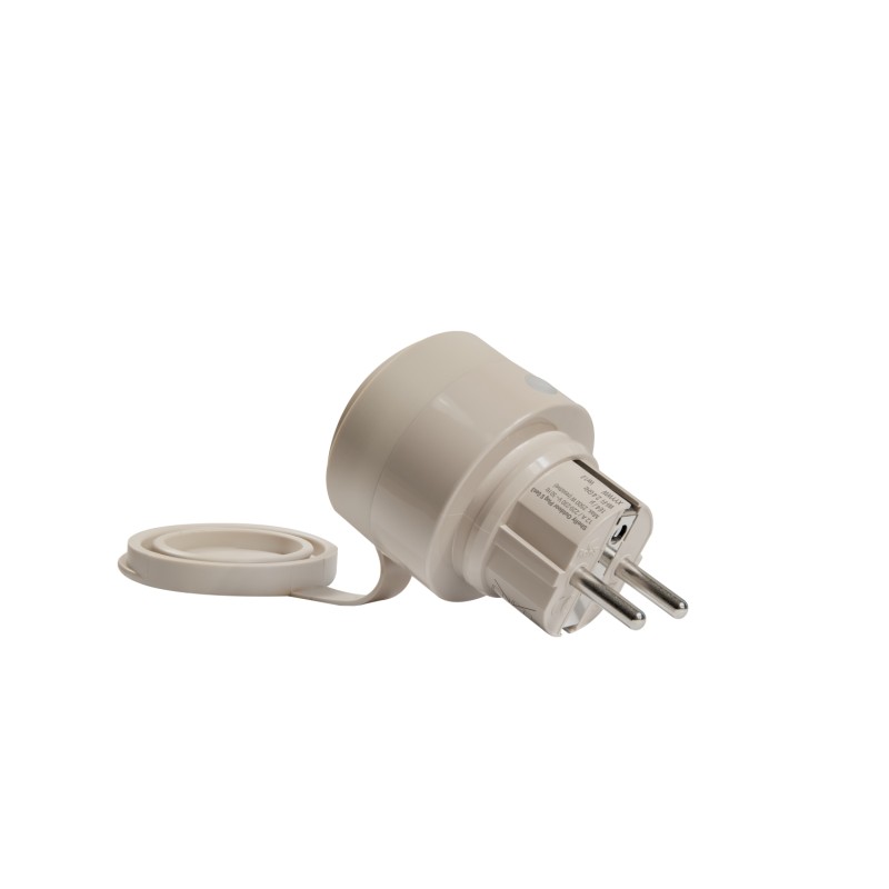 Shelly · Plug & Play "Outdoor Plug S Gen3" · Adapter plug for outdoors · 12A · Measuring function · WLAN · Matter · BT - 239974 