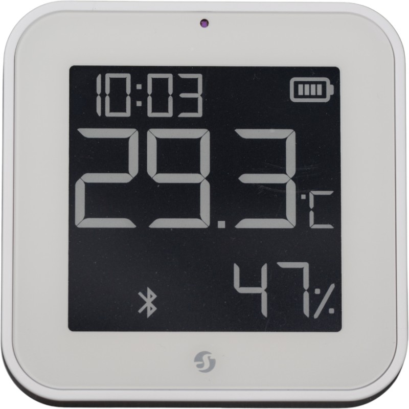 Shelly · Plug & Play · "Blu ZB H&T Display White" · Temperatur- & Feuchtigkeitssensor · E-Paper Display · Bluetooth · Zigbee · W