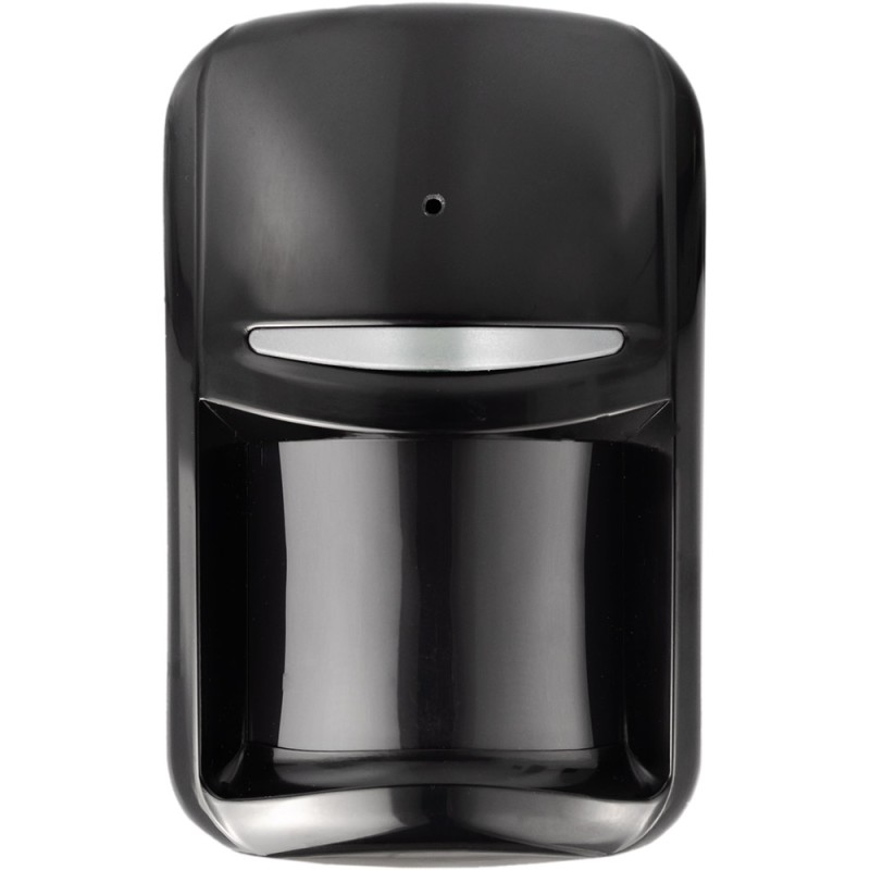 U-PROX Funk-PIR-Kombi-Bewegungs- und Glasbruchmelder mit Vorhanglinse, 10m/7,5°, 8m/120°, 868 - 868,6 MHz, schwarz - PIR Combi V
