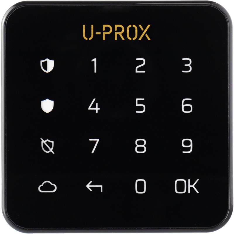 U-PROX Bedienteil, Tastatur, 1 Bereich, 868 - 868,6 MHz, schwarz - Keypad G1 black - 1