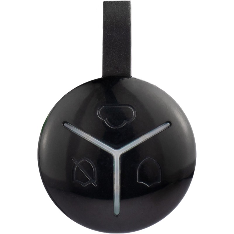 U-PROX Fernbedienung, 3 Tasten, 868 - 868,6 MHz, schwarz - Keyfob black - 3