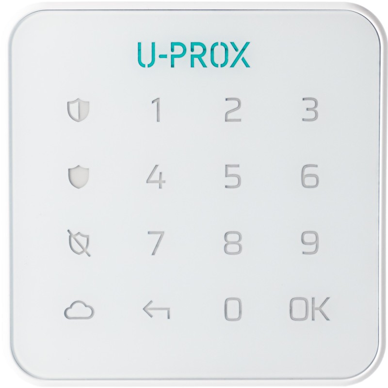 U-PROX Bedienteil, Tastatur, 1 Bereich, 868 - 868,6 MHz, weiß - Keypad G1 white - 1