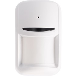 U-PROX Funk-PIR-Kombi-Bewegungs- und Glasbruchmelder mit Vorhanglinse, 10m/7,5°, 8m/120°, 868 - 868,6 MHz, weiß - PIR Combi VB w