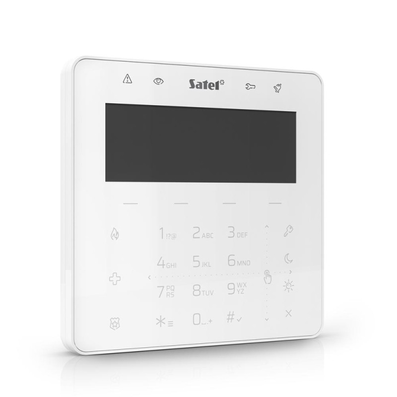 Bedienteil weiß mit Display, Touch-Tastatur m. Mifare Leser - INT-KSG2R-W - 2