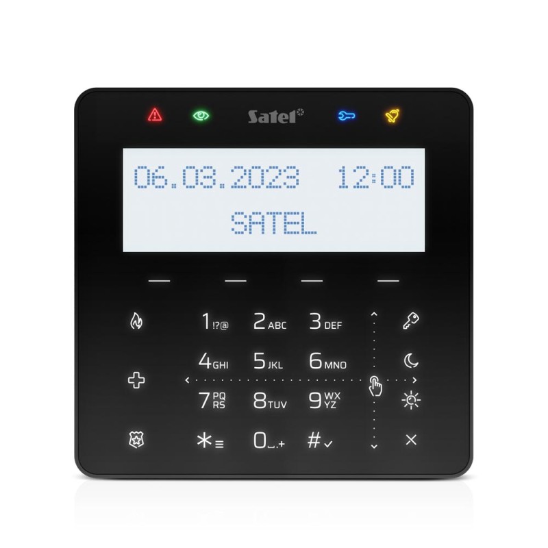 Bedienteil schwarz mit Display, Touch-Tastatur m. Mifare Leser - INT-KSG2R-B - 2