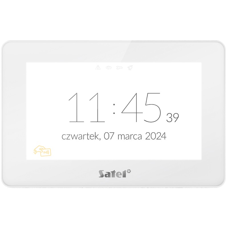 7" Touch-Screen-Bedienteil m. Mifare Leser, TFT-Display, weiß - INT-TSH2R-W - 3