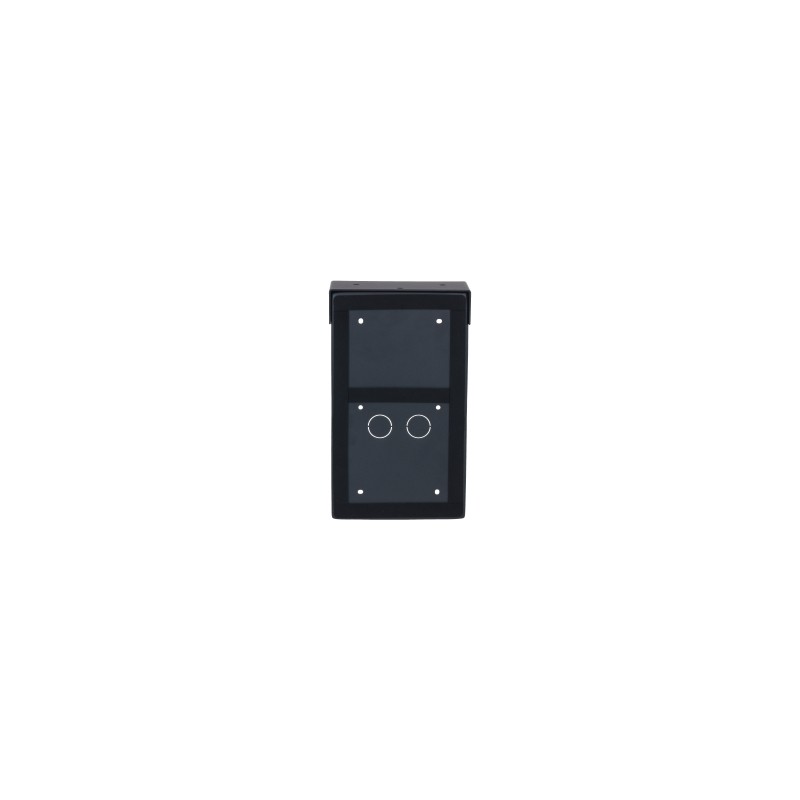 Dahua surface-mounted mounting box, for 2 modules, with rain cover, metal, black - VTM26R2 - 2