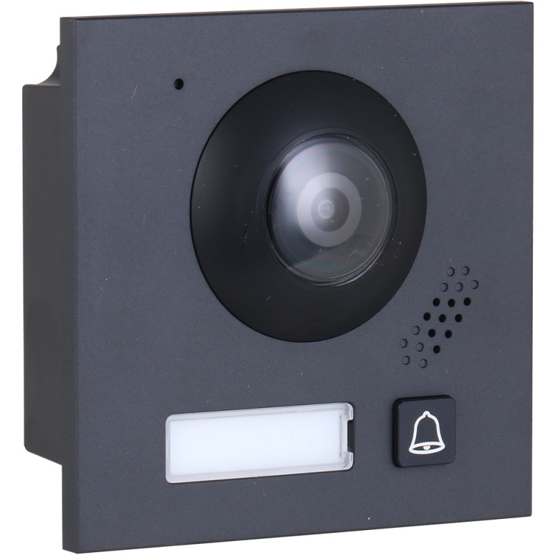 Dahua 2-wire IP video door intercom, 2 MP, IP65, IK07, black - VTO4202FB-P1 - 3