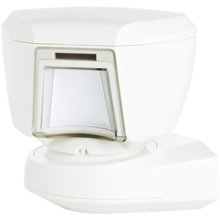 Wireless PIR motion detector, 12m/90°, pet immune, white, outdoor - 0-102561 - 1