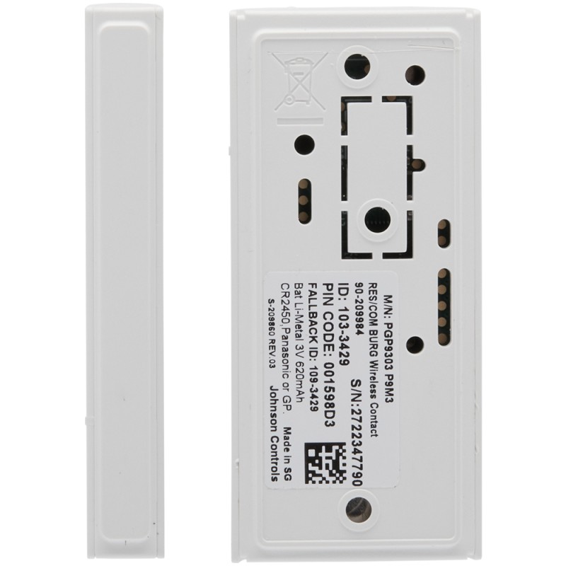 Wireless magnetic contact, white - 0-104065 - 2