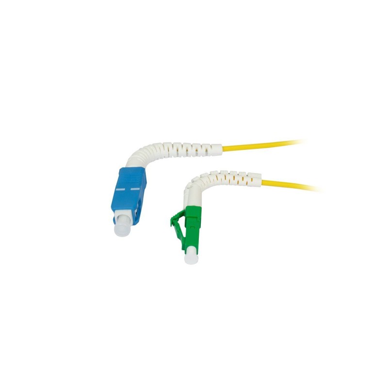 LWL-1-Faser-Patchk. 1,5mtr.LC(APC)-SC, 9/125u, OS2, G657A2, AD2mm, flexible Knickschutztülle, Synergy21, - 251178 - 2