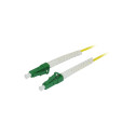 LWL-1-Faser-Patchk. 0.5mtr.LC(APC)-LC(APC), 9/125u, OS2, G657A2, AD2mm, flexible Knickschutztülle, | 213273