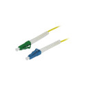 LWL-1-Faser-Patchk. 0.5mtr.LC-LC(APC), 9/125u, OS2, G657A2, AD2mm, flexible Knickschutztülle, | 213297