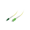LWL-1 fiber patch kit. 0.5mtr.LC(APC)-SC(APC), 9/125u, OS2, G657.A2, AD2mm, flexible anti-kink grommet,