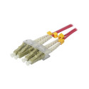 Fiber optic 2-fiber patch kit. 0.25mtr.LC-LC, 50/125um,OM4, AD2mm, Synergy 21