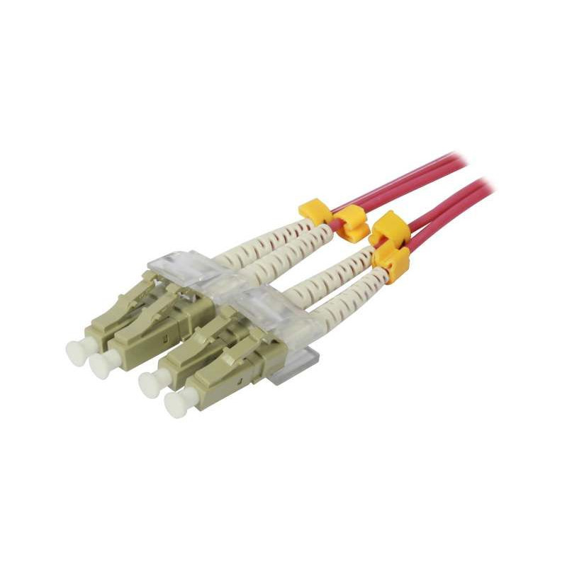 Fiber optic 2-fiber patch kit. 0.25mtr.LC-LC, 50/125um,OM4, AD2mm, Synergy 21