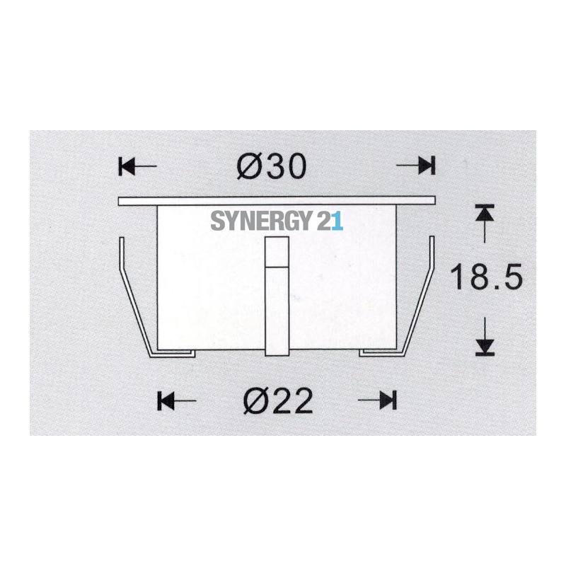 Synergy 21 Bodeneinbaustrahler ARGOS round mini IP67 cw