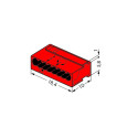Wago Serie 243- 8-Leiter-Micro-Klemme (50 Stück) rot