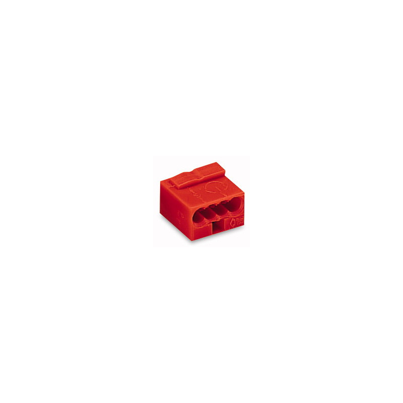 Wago Serie 243- 4-Leiter-Micro-Klemme (100 Stück) rot