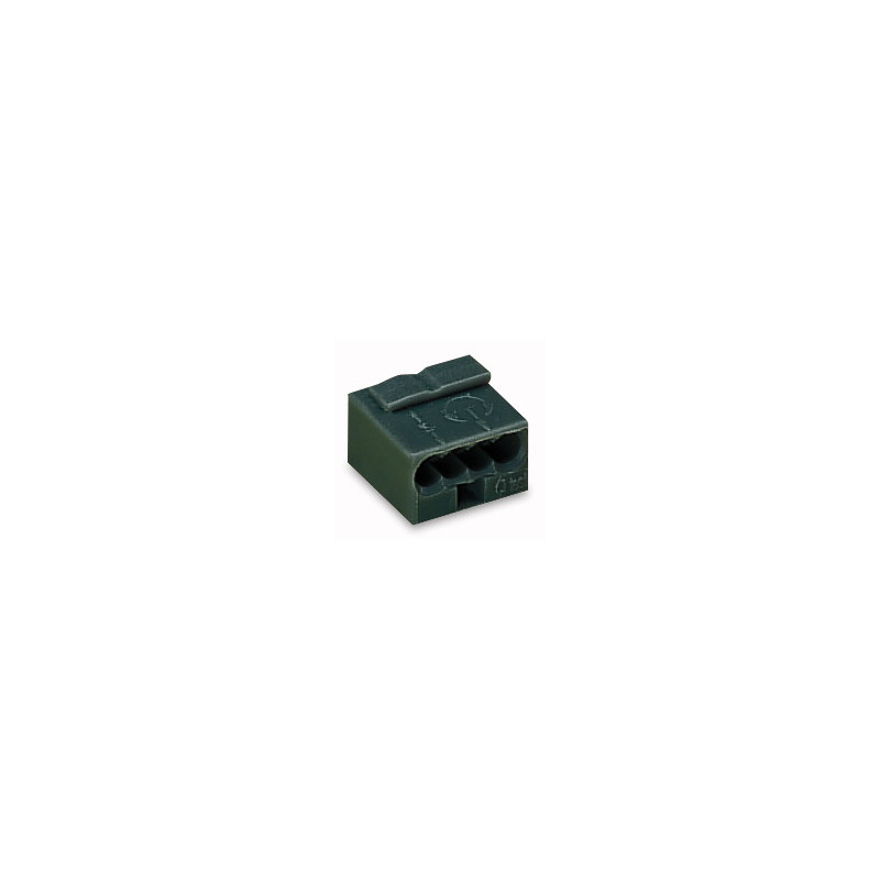 Wago Series 243- 4-conductor micro terminal (100 pieces) black