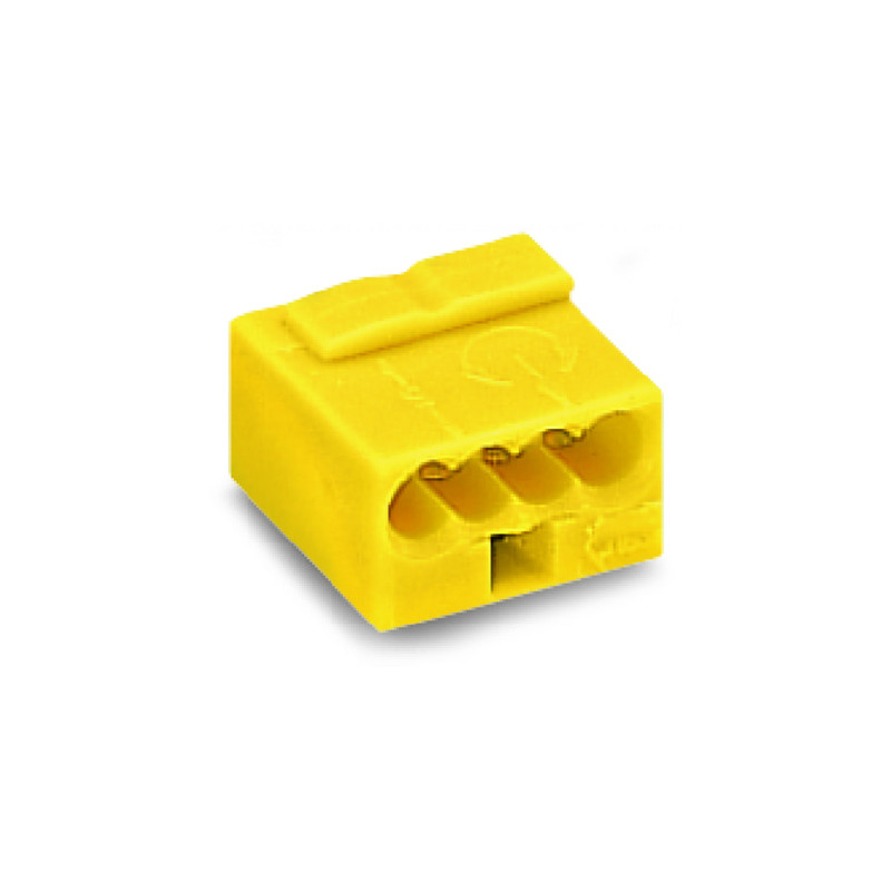 Wago Series 243- 4-conductor micro terminal (100 pieces) yellow
