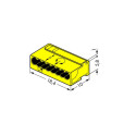 Wago Series 243- 8-conductor micro terminal (50 pieces) yellow