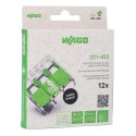 Wago Series 221 - 3*4mm (12 pieces Retail) Green Range