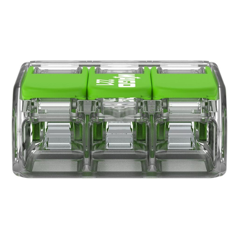 Wago Series 221 - 3*4mm (12 pieces Retail) Green Range