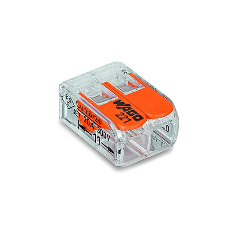 Wago Serie 221 - 2*4mm (16 Stück Retail)