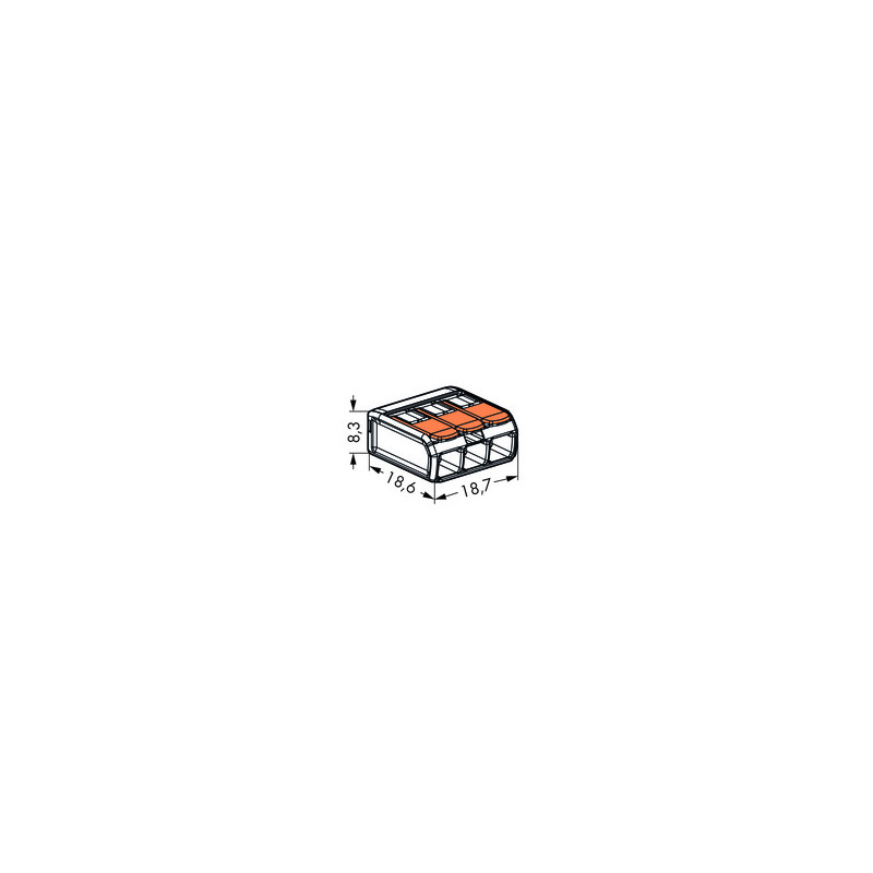 Wago Serie 221 - 3*4mm (12 Stück Retail)