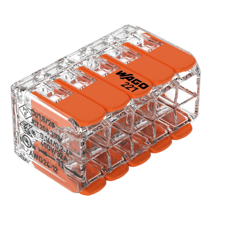 Wago Serie 221 - 10*4mm (15 Stück)