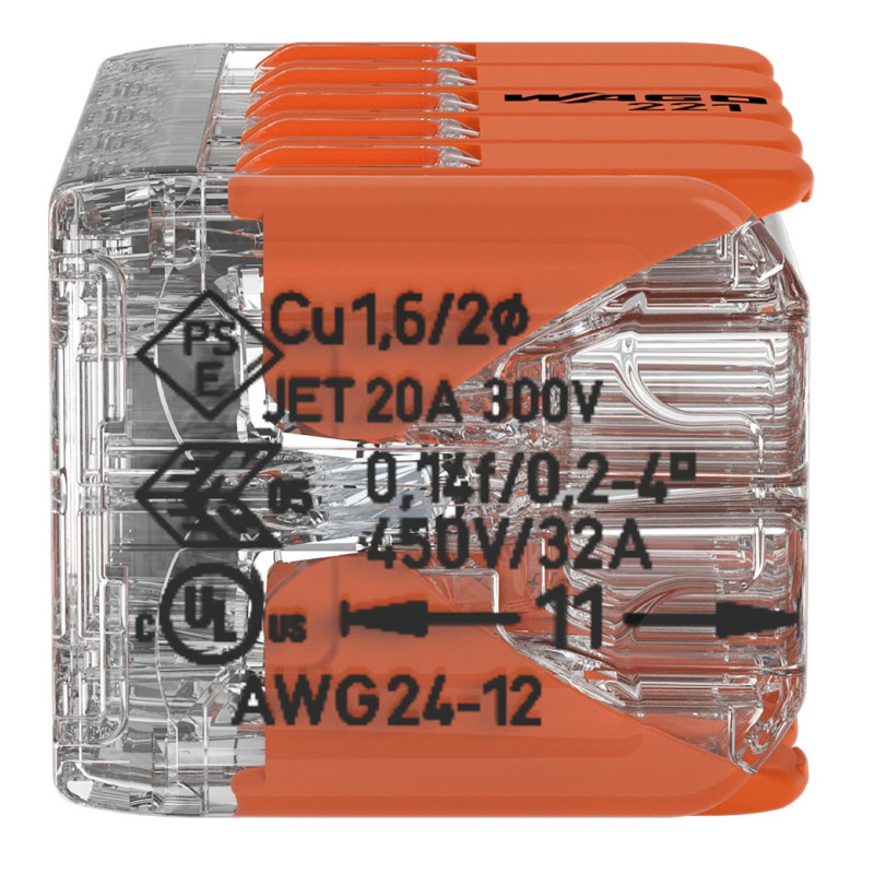 Wago Serie 221 - 10*4mm (15 Stück)