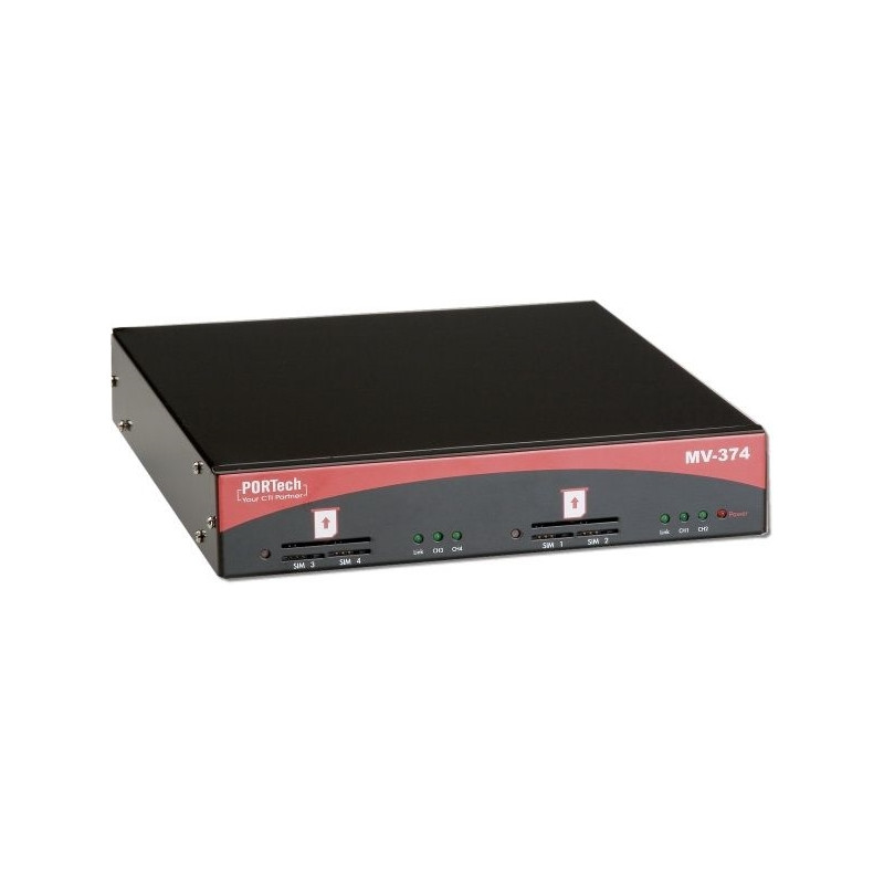 Portech GSM/UMTS - VoIP Gateway 4x SIM / 1x LAN MV-374-4G | MV-374-4G