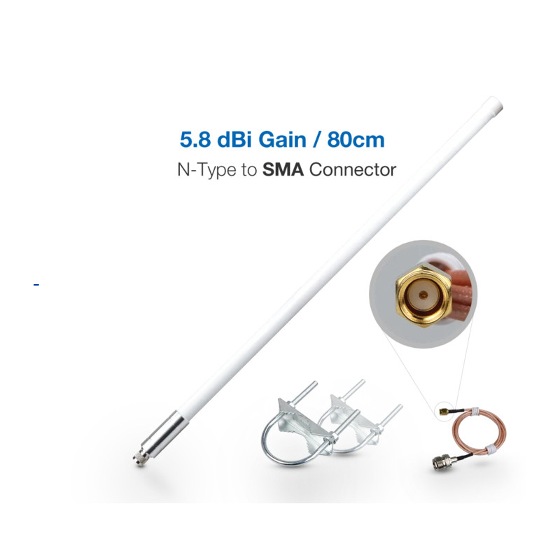 RAK Wireless · LoRa · Accessories · Fiber Glassr Antenna Peak Gain 5.8dBi · N-Type zu RP-SMA