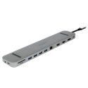 Plusonic USB-C Docking Adapter/Hub 9in1 with HDMI/DP/LAN/USB