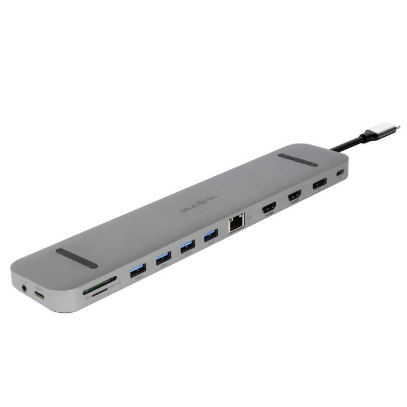 Plusonic USB-C Docking Adapter/Hub 9in1 with HDMI/DP/LAN/USB