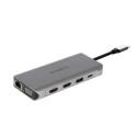 Plusonic USB-C Docking Adapter/Hub 8in1 with HDMI/VGA/LAN/USB