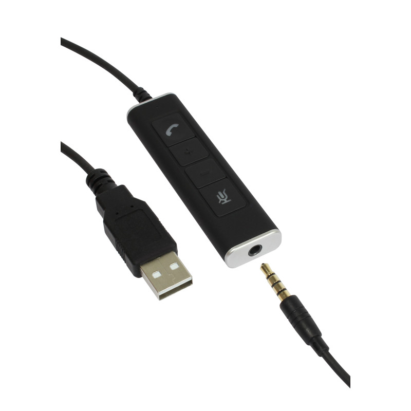 Plusonic Business Headset, 15.1P, monaural, USB & 3.5mm jack