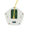 ALLNET CO2 ambient air light with RGBW LEDs / 1x MSR sensor port / LAN (PoE) & WIFI (power supply unit)