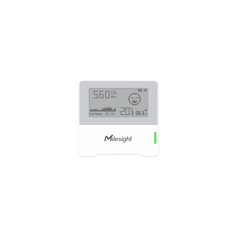 Milesight IoT Indoor Ambience Monitoring Sensor, AM103-868M LoRaWAN / Temp. / Humidity / CO2 / E-Ink Display