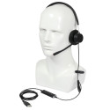 Plusonic wired headset VT X140 monoaural
