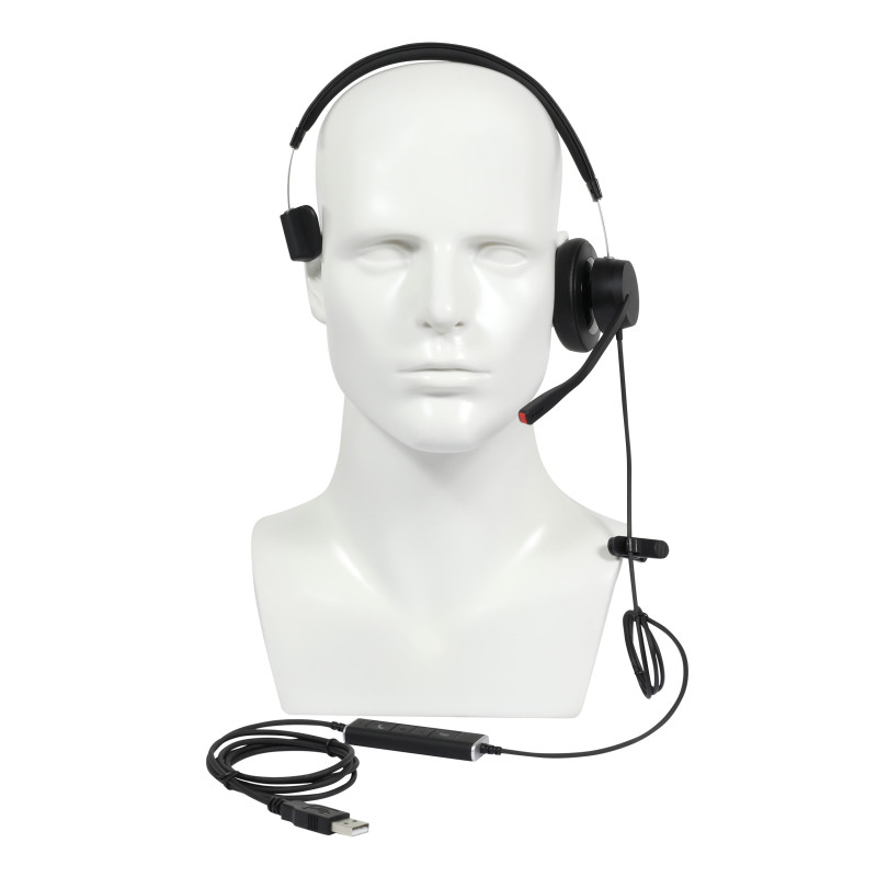 Plusonic wired headset VT X140 monoaural